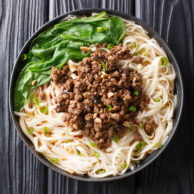 Dan Dan Noodles (Spicy Sichuan noodles)