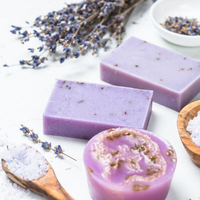 DIY Lavender Soap features Dry Lavender Flower Pods