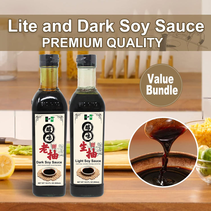 NPG Premium Light and Dark Soy Sauce Set