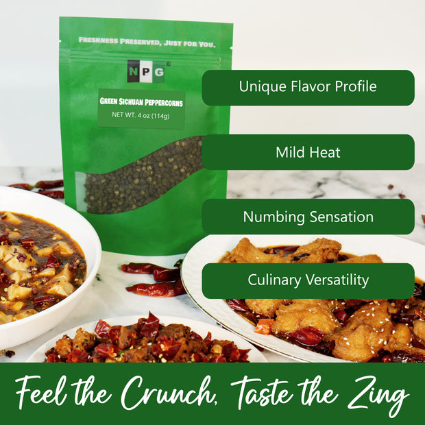 NPG Green Sichuan Peppercorns 4 Oz