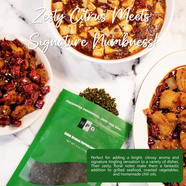 NPG Green Sichuan Peppercorns 4 Oz
