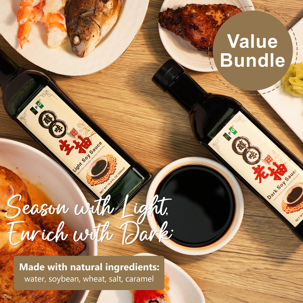 NPG Premium Light and Dark Soy Sauce Set