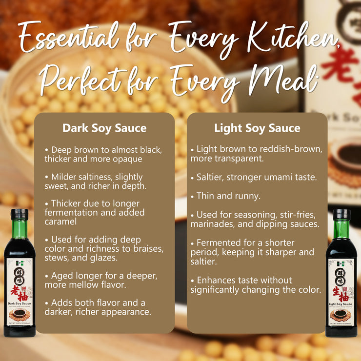 NPG Premium Light and Dark Soy Sauce Set