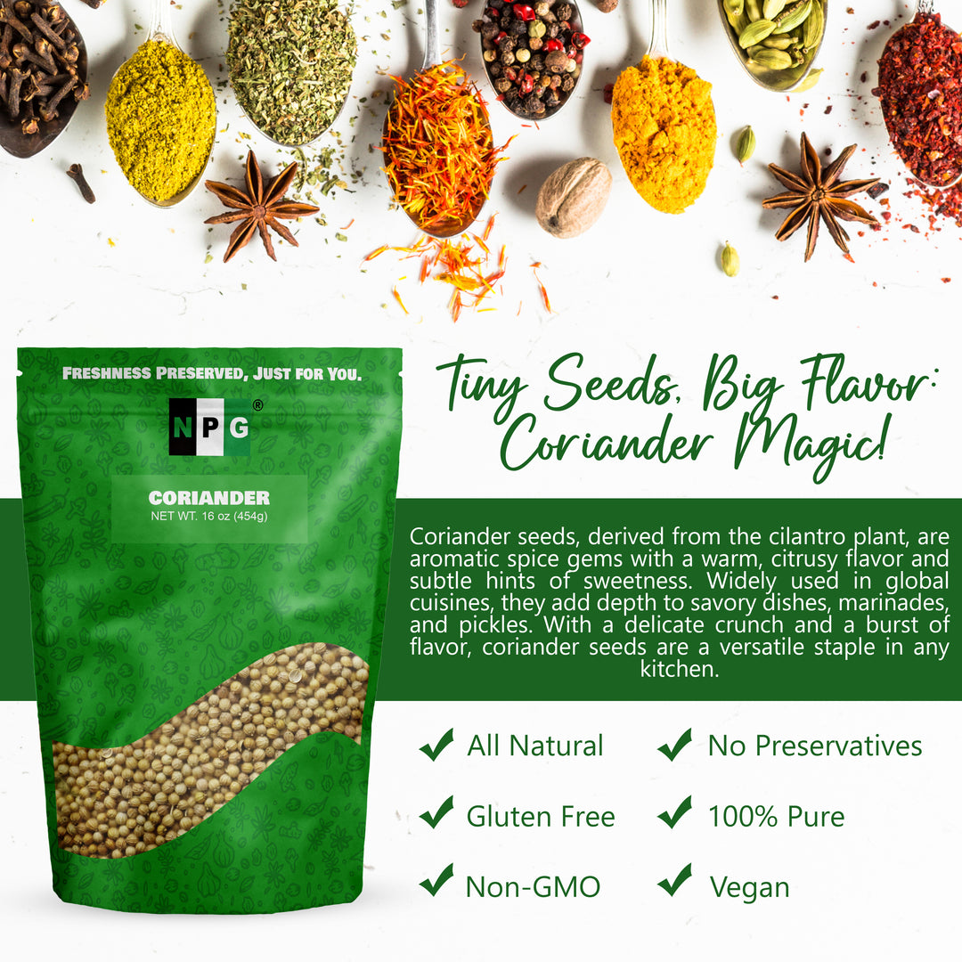 buy coriander seeds for planting NPG Coriander Seed 16 Oz – Natural Plus Green