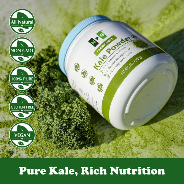 NPG Freeze-Dried Kale Powder 32 Oz (2 LB)