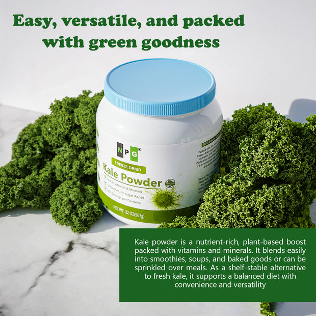 NPG Freeze-Dried Kale Powder 32 Oz (2 LB)