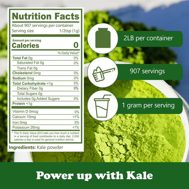NPG Freeze-Dried Kale Powder 32 Oz (2 LB)