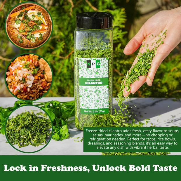 NPG Freeze-Dried Cilantro Leaves 3 Oz