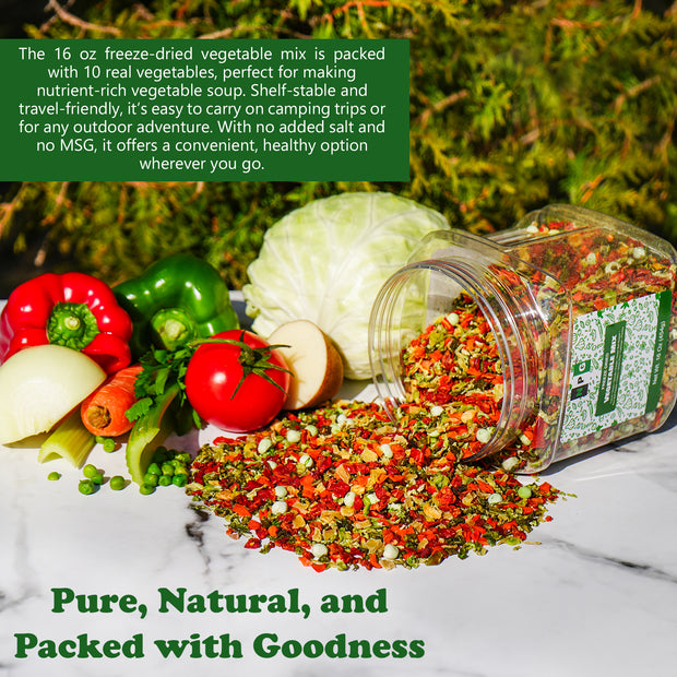 NPG Freeze-Dried Vegetable Mix 16 Oz (1 LB)