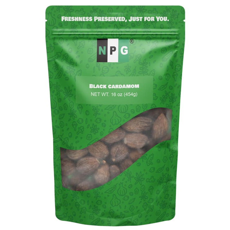 NPG Black Cardamom Whole Caoguo 16 Ounces