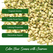 NPG Dried Jasmine Flowers Herbal Tea 16 Oz