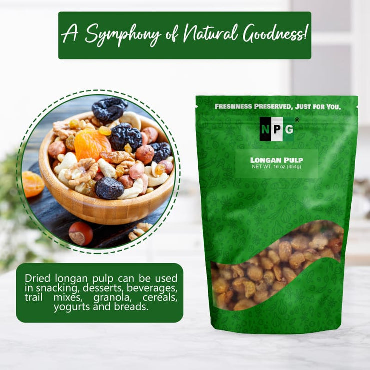 NPG Dried Longan Pulp 16 Oz