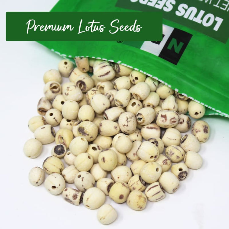 white lotus flower seeds NPG Dried Lotus Seeds 16 Oz – Natural Plus Green