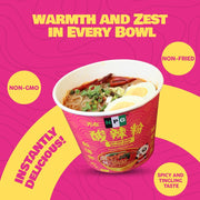 NPG Hot and Sour Noodles 3.7 Oz (Pack of 6)