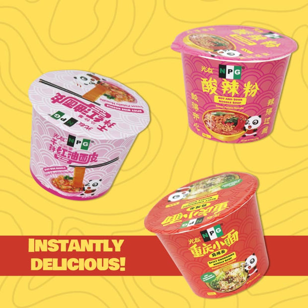 NPG Non-Fried Sweet Potato Noodle Variety Pack 3.7 oz (Pack of 6)