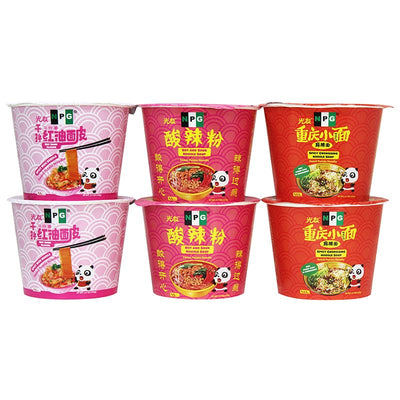 NPG Non-Fried Sweet Potato Noodle Variety Pack 3.7 oz (Pack of 6)