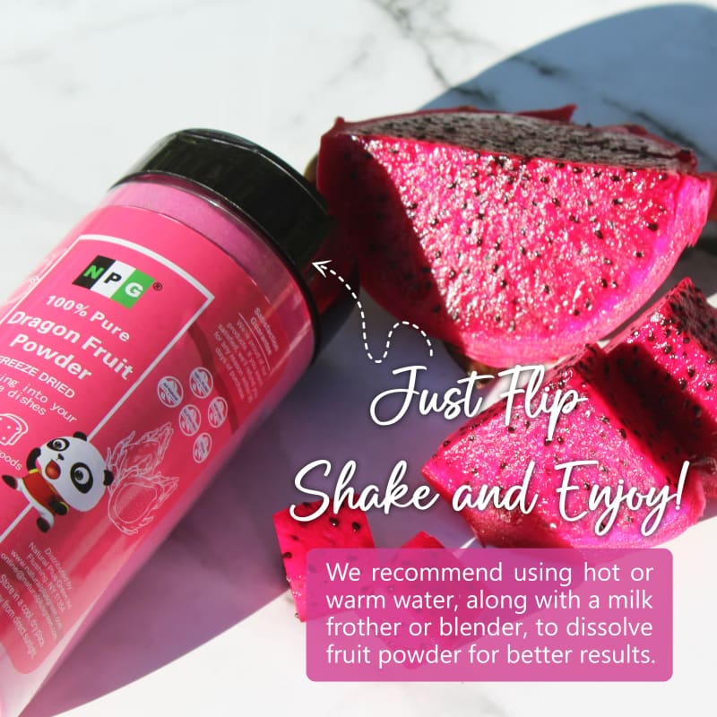 NPG Red Dragon Fruit Powder 7 Oz 100% Pure Premium Quality  Natural Plus  Green
