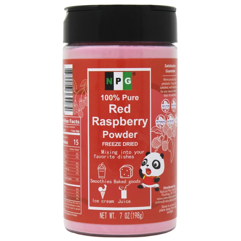 NPG Red Raspberry Powder 7 Oz Freeze Dried Pure – Natural Plus Green NPG Red Raspberry Powder 7 Oz Freeze Dried Pure – Natural Plus Green