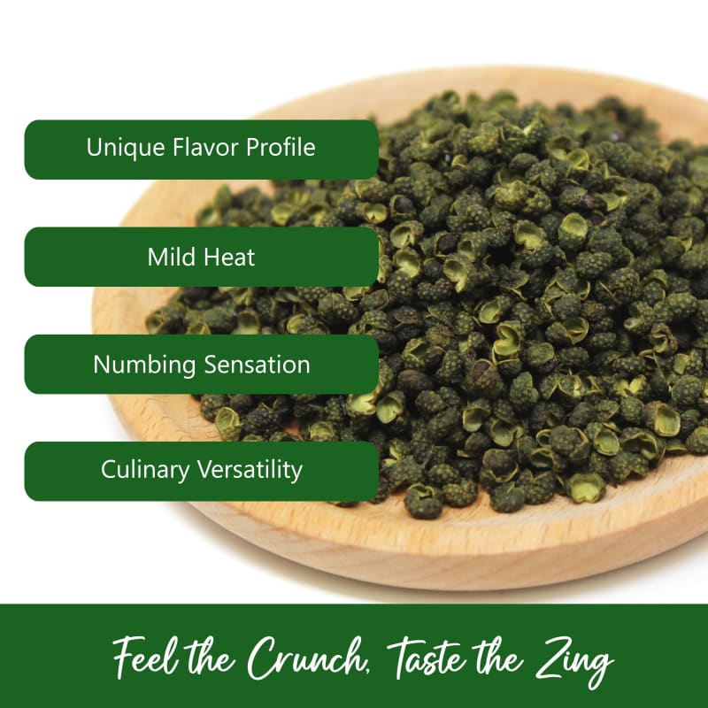 NPG Sichuan Green Peppercorns Whole 16 Oz Bulk for Cooking